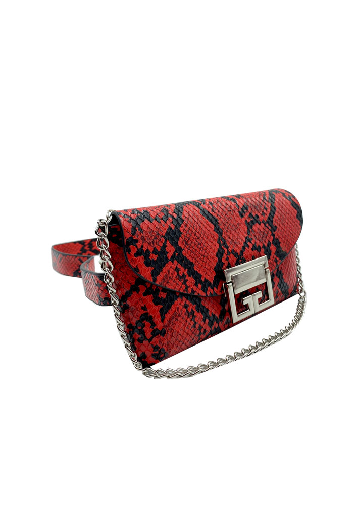 CARTERA DE FIESTA ECOCUERO ROJO CRS87 - 2