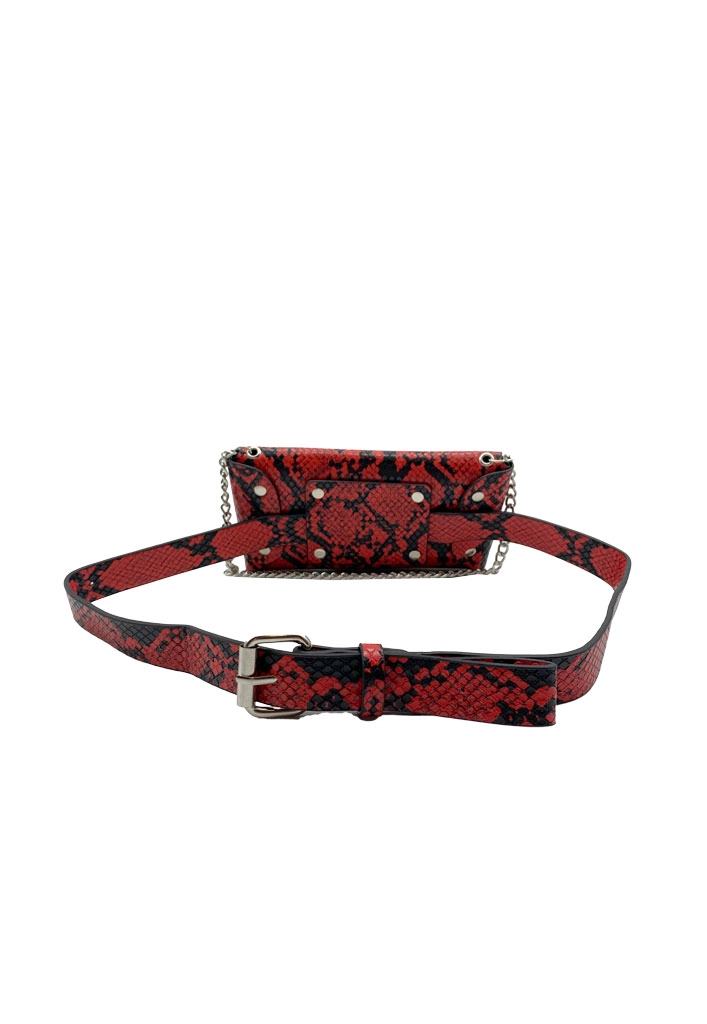 CARTERA DE FIESTA ECOCUERO ROJO CRS87 - 3