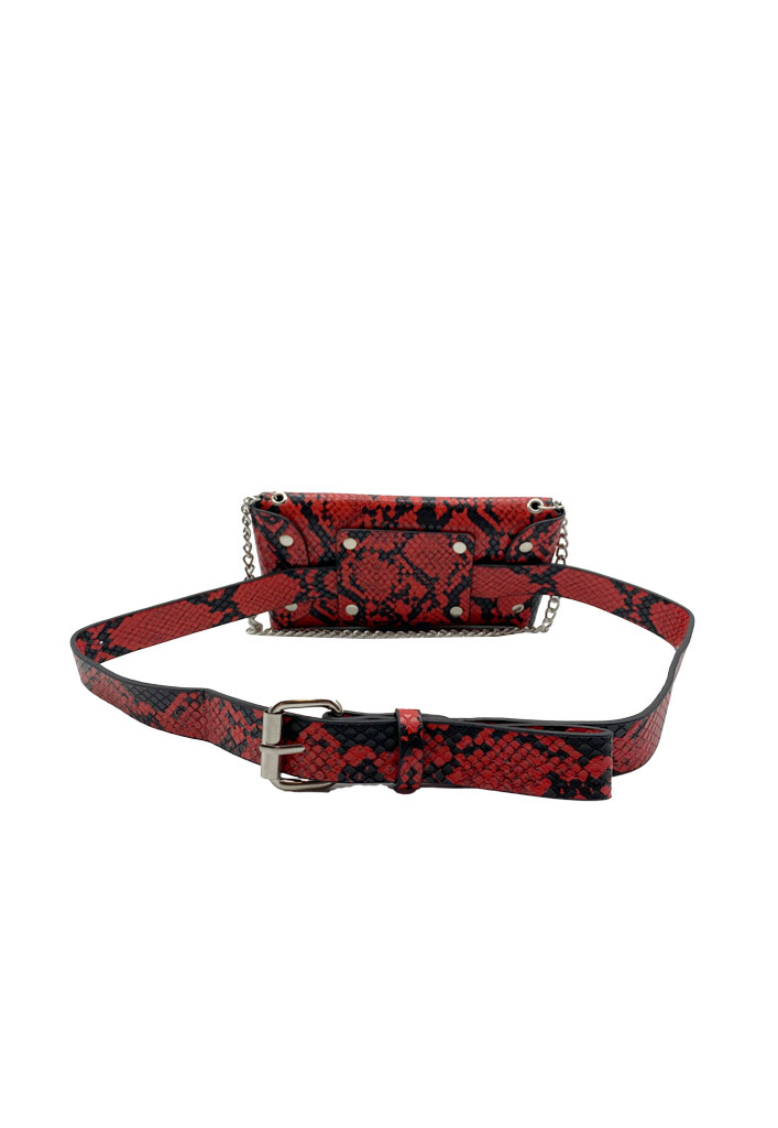 CARTERA DE FIESTA ECOCUERO ROJO CRS87 - 3