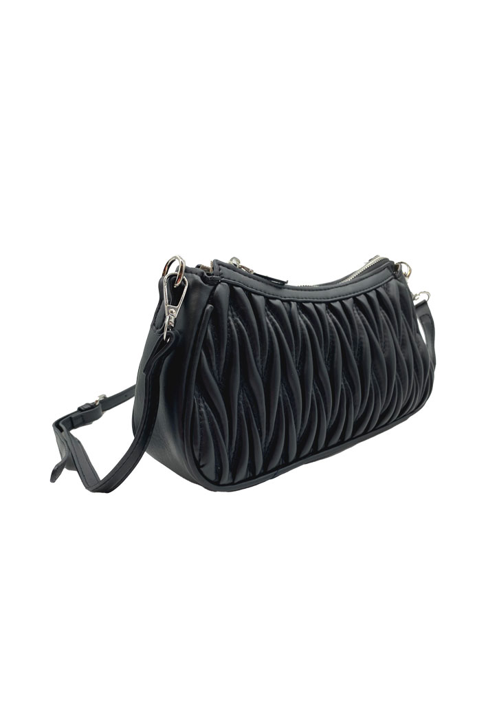 CARTERA DE FIESTA ECOCUERO NEGRO CRU73 - 2