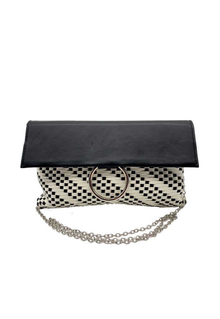 CARTERA DE FIESTA ECOCUERO NEGRO CRS20 - 1