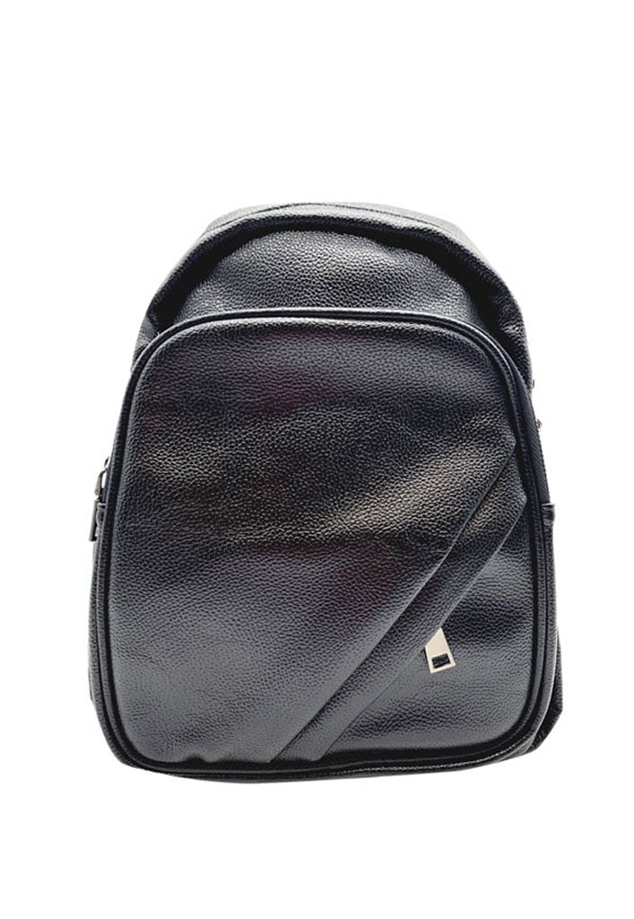MOCHILA CUERO NEGRO CRU74 - 1