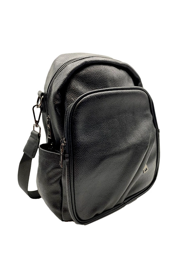 MOCHILA CUERO NEGRO CRU74 - 3