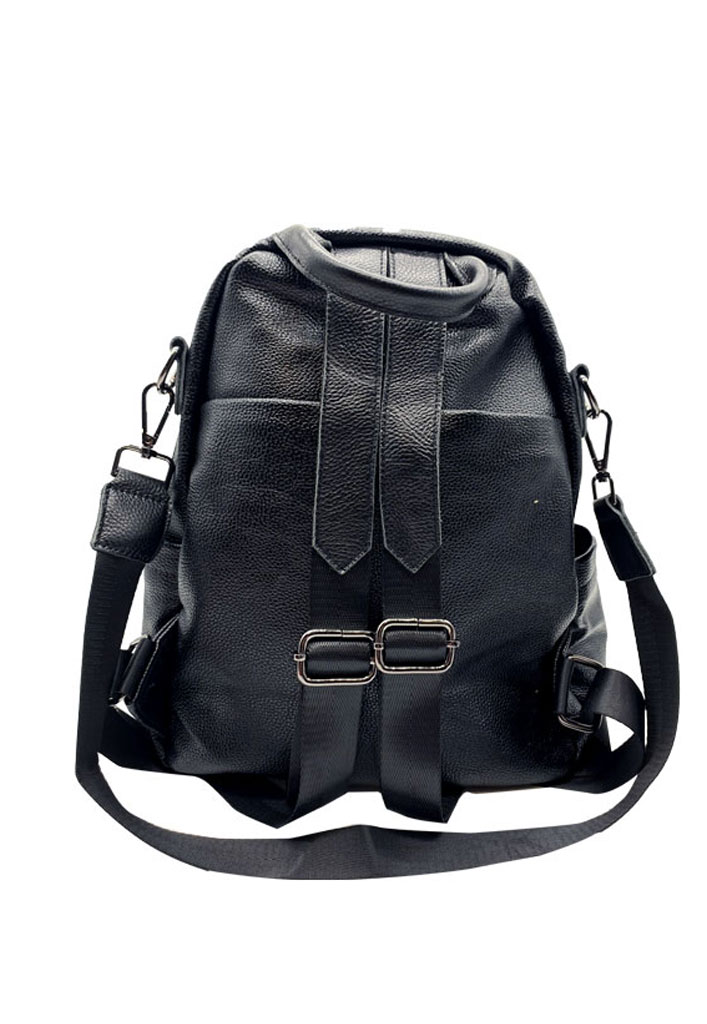 MOCHILA CUERO NEGRO CRU74 - 4
