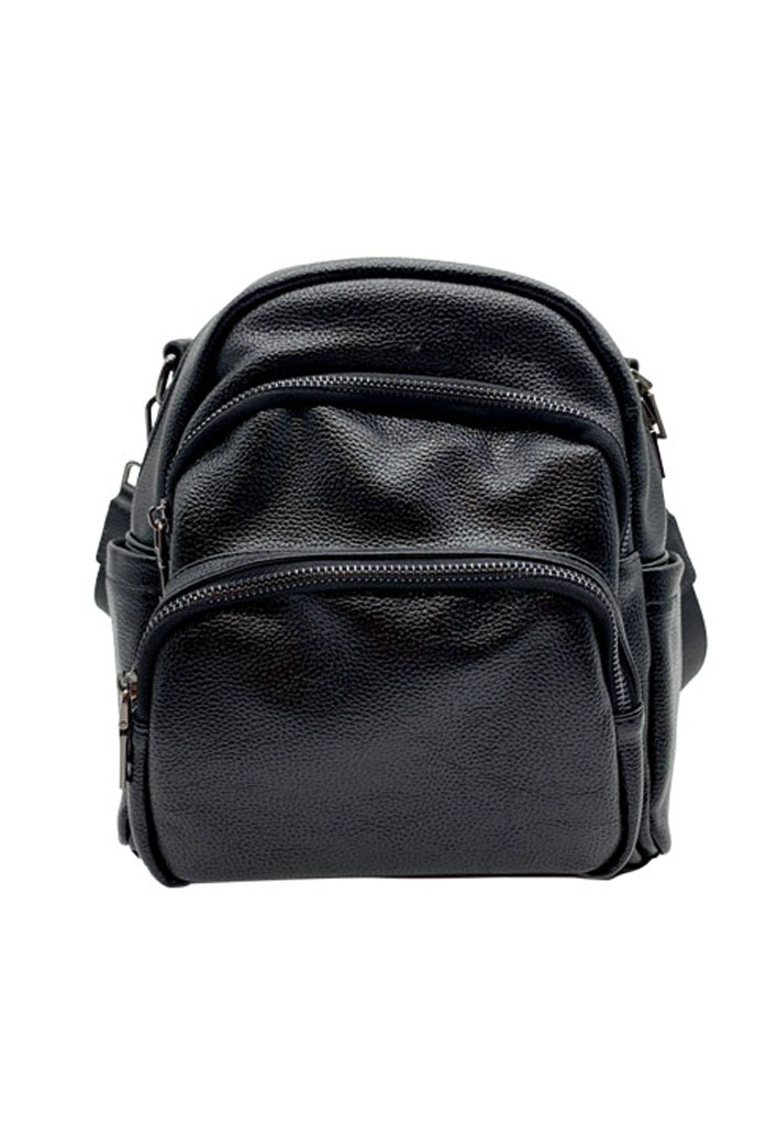 MOCHILA CUERO NEGRO CRU76 - 1