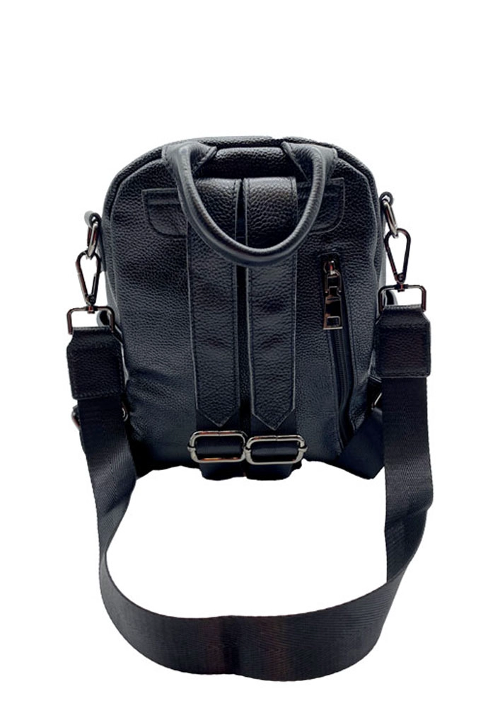MOCHILA CUERO NEGRO CRU76 - 3