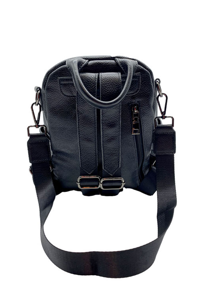 MOCHILA CUERO NEGRO CRU76 - 3