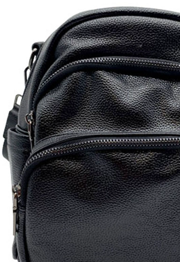 MOCHILA CUERO NEGRO CRU76 - 4