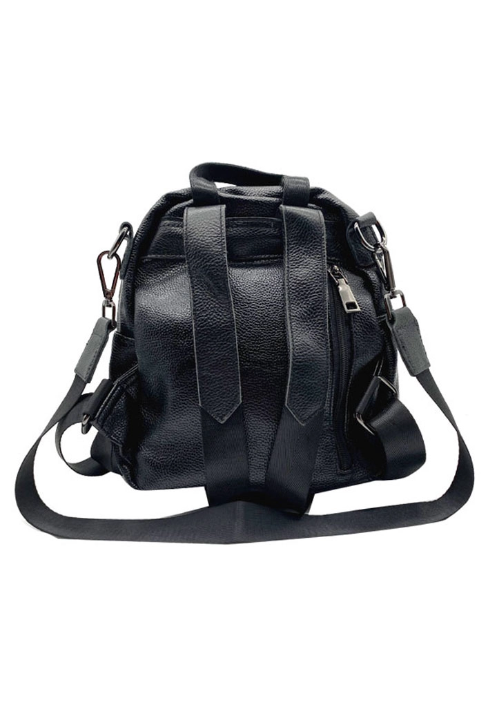 MOCHILA CUERO NEGRO CRU75 - 4