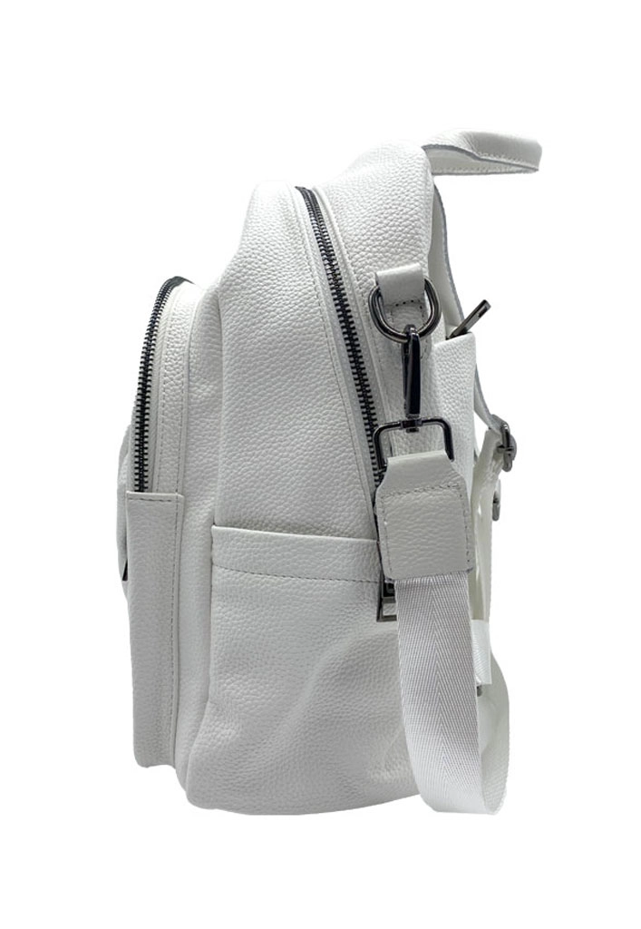 MOCHILA CUERO BLANCO CRU74 - 3