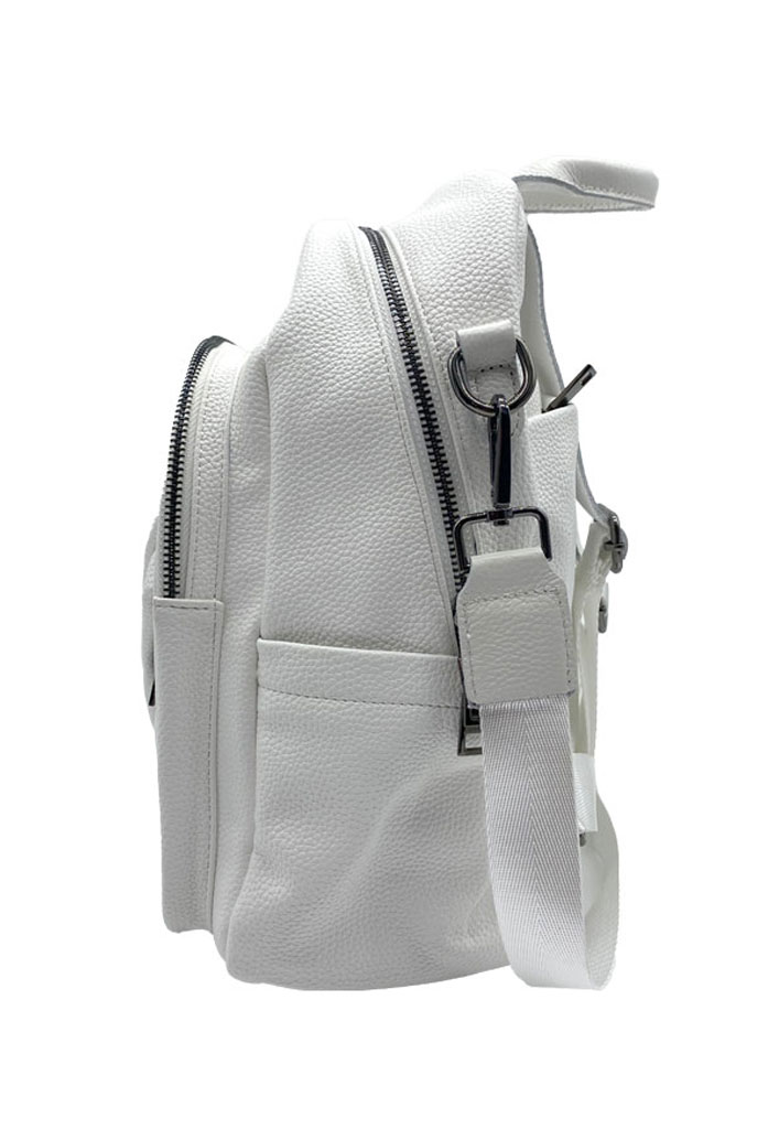 MOCHILA CUERO BLANCO CRU74 - 3
