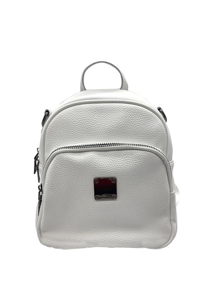 MOCHILA CUERO BLANCO CRU75 - 1