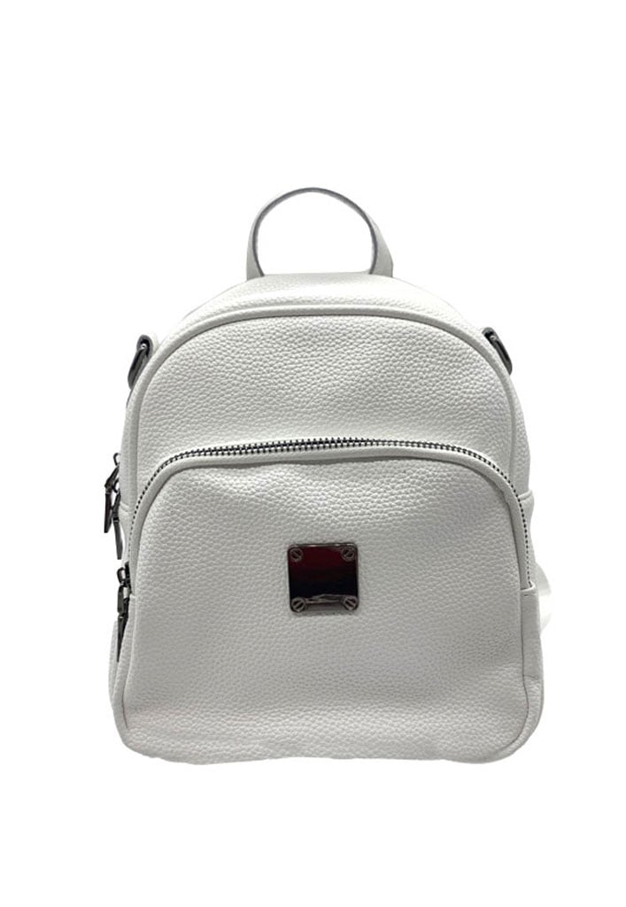 MOCHILA CUERO BLANCO CRU75 - 1