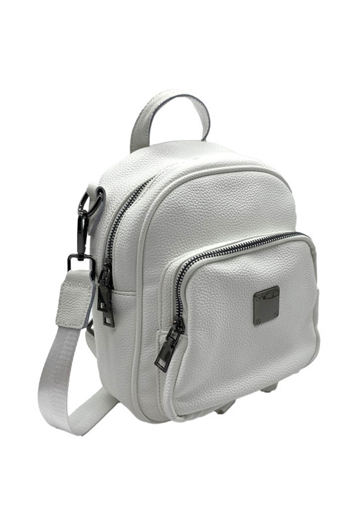 MOCHILA CUERO BLANCO CRU75 - 2