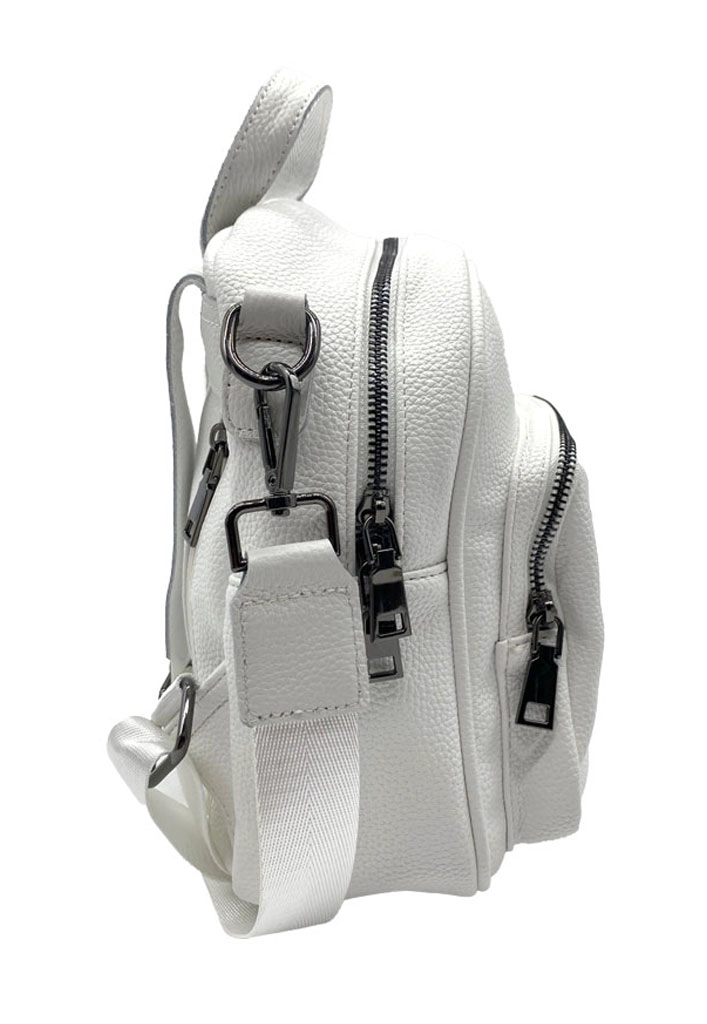 MOCHILA CUERO BLANCO CRU75 - 3
