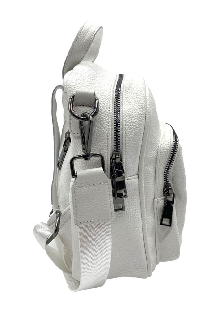 MOCHILA CUERO BLANCO CRU75 - 3