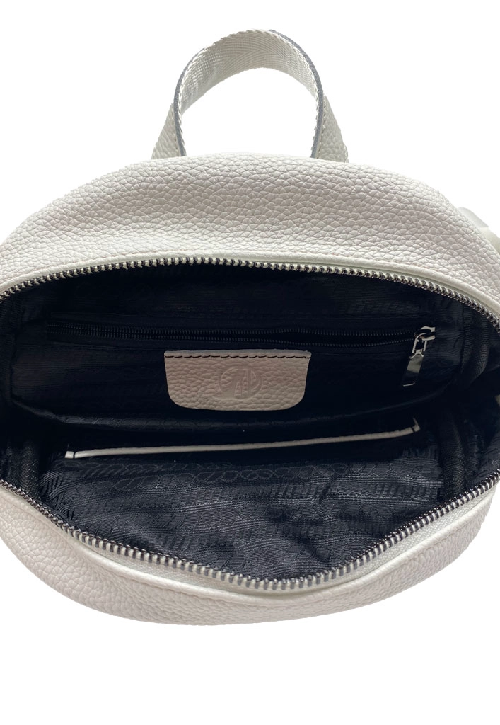MOCHILA CUERO BLANCO CRU75 - 4