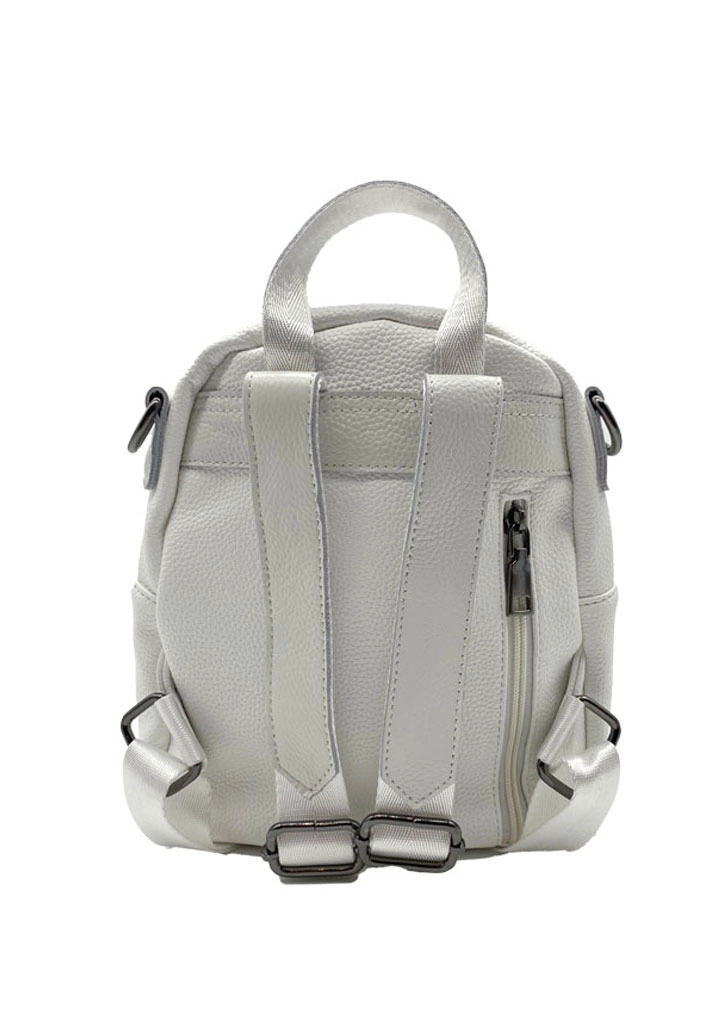 MOCHILA CUERO BLANCO CRU75 - 5