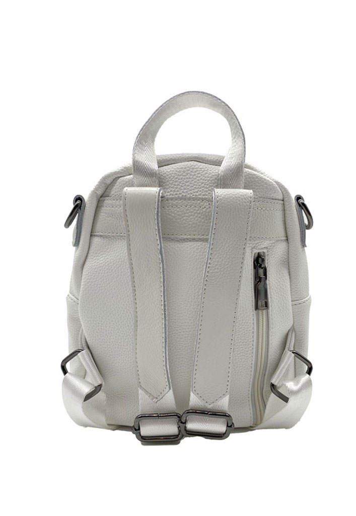 MOCHILA CUERO BLANCO CRU75 - 5