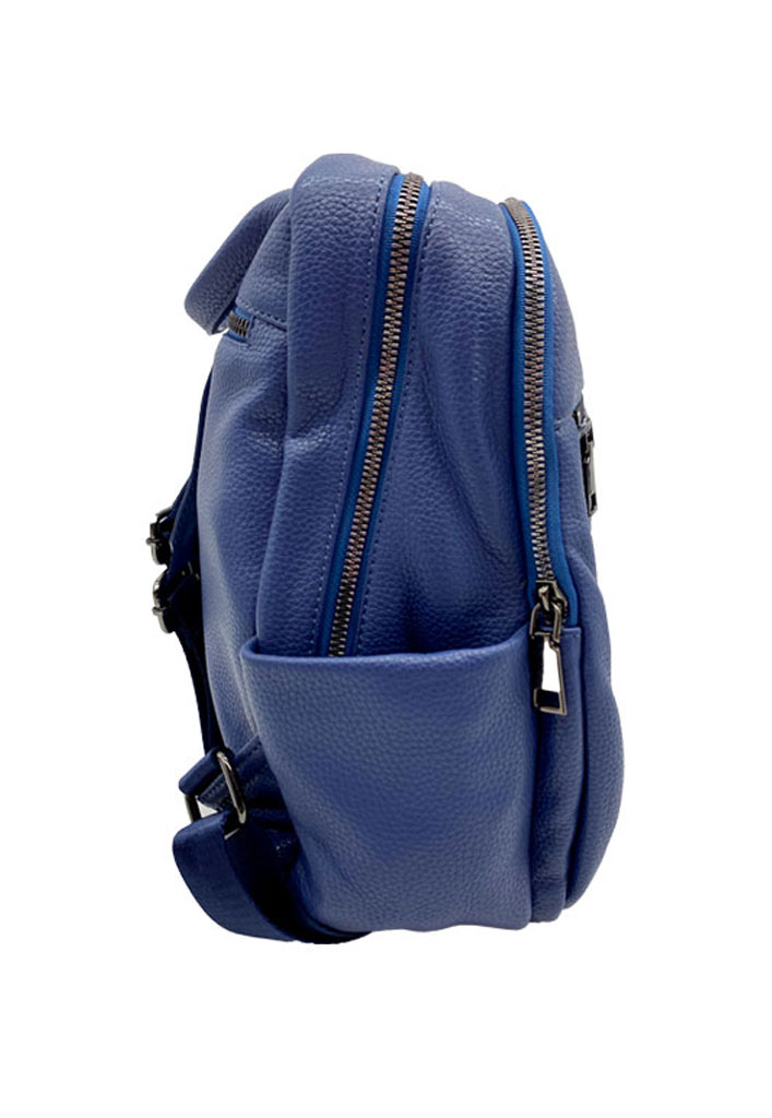 MOCHILA CUERO AZUL MARINO CRU47 - 2