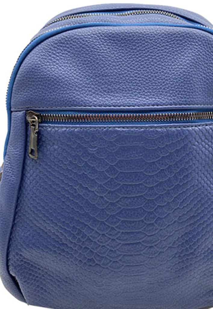 MOCHILA CUERO AZUL MARINO CRU47 - 4