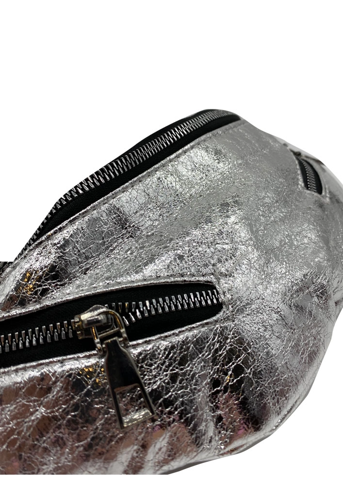 BANDOLERA ECOCUERO PLATA CRU11 - 4