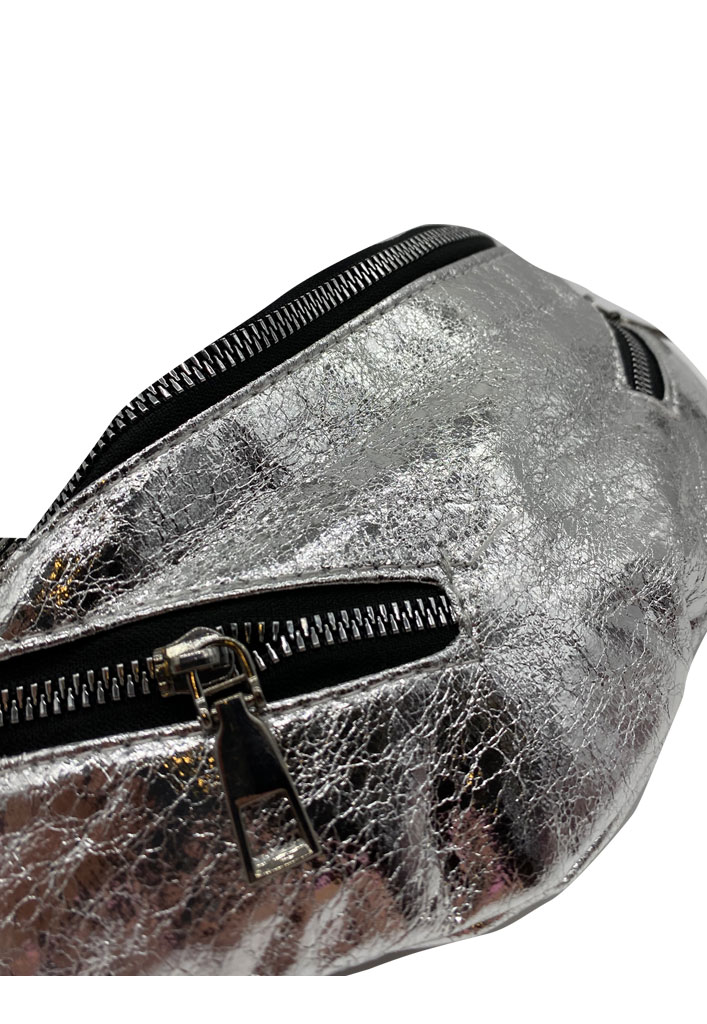 BANDOLERA ECOCUERO PLATA CRU11 - 4
