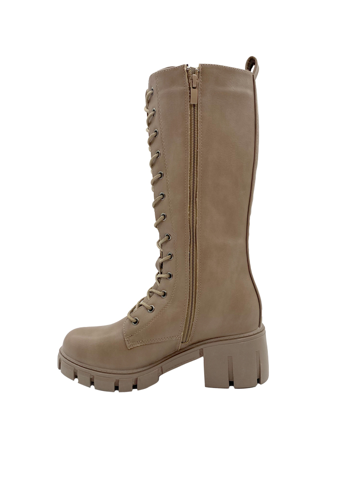 BOTA MUJER BEIGE ZB003 - 4