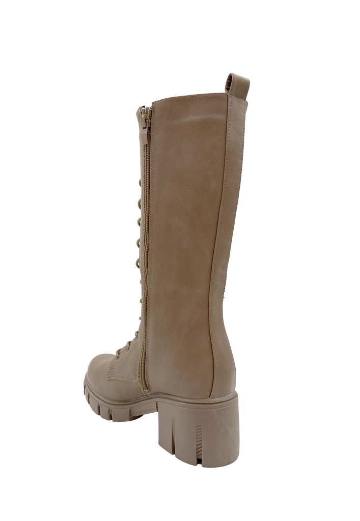 BOTA MUJER BEIGE ZB003 - 5