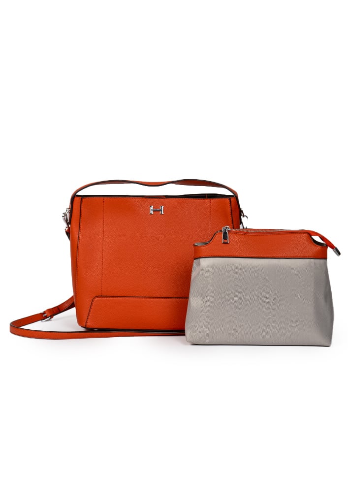 CARTERA ECOCUERO CRU95 NARANJA - 2