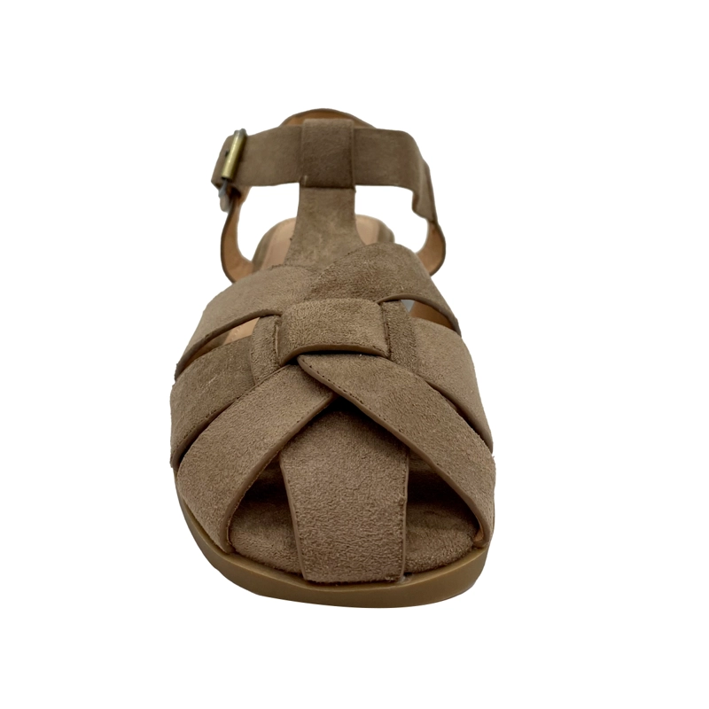 SANDALIA CANGREJERA MUJER BEIGE ZB063 - 3