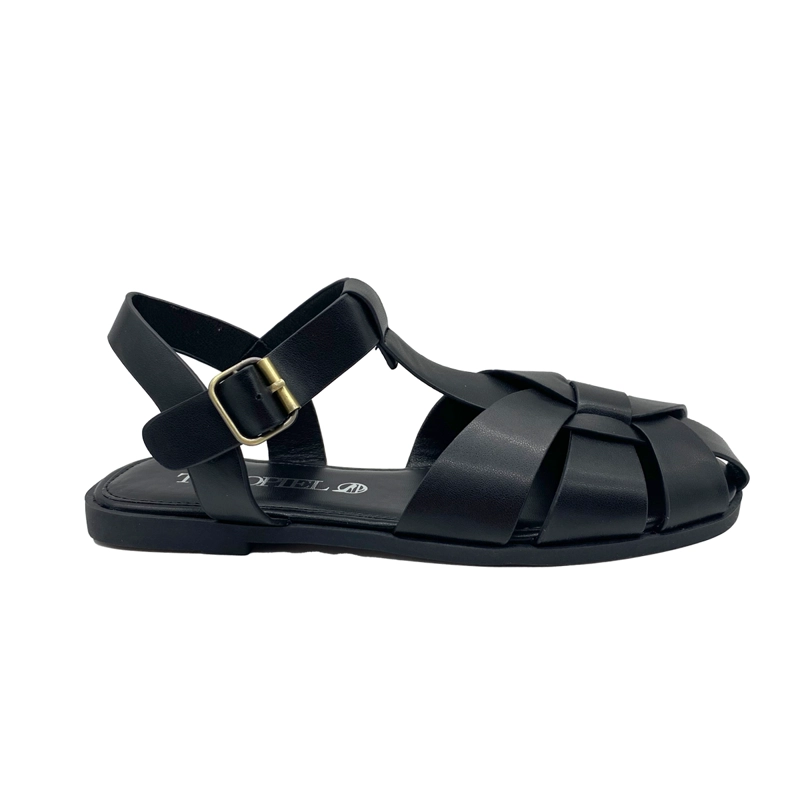 SANDALIA CANGREJERA MUJER NEGRO ZB064 - 1