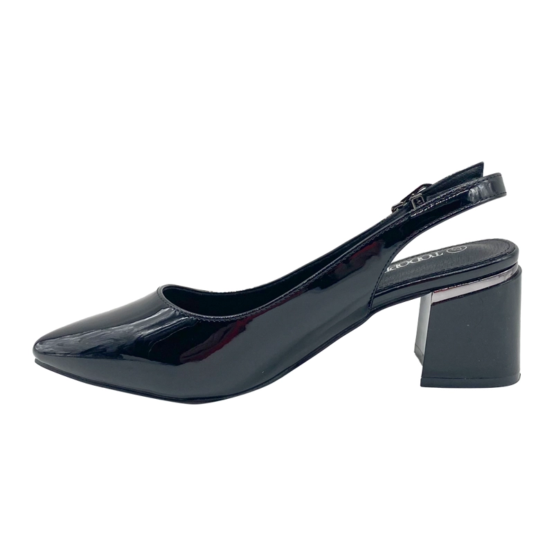 ZAPATO DE TACO NEGRO ZB071 - 4