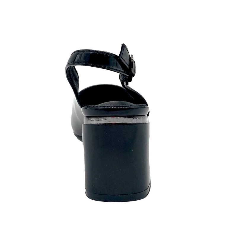 ZAPATO DE TACO NEGRO ZB071 - 5