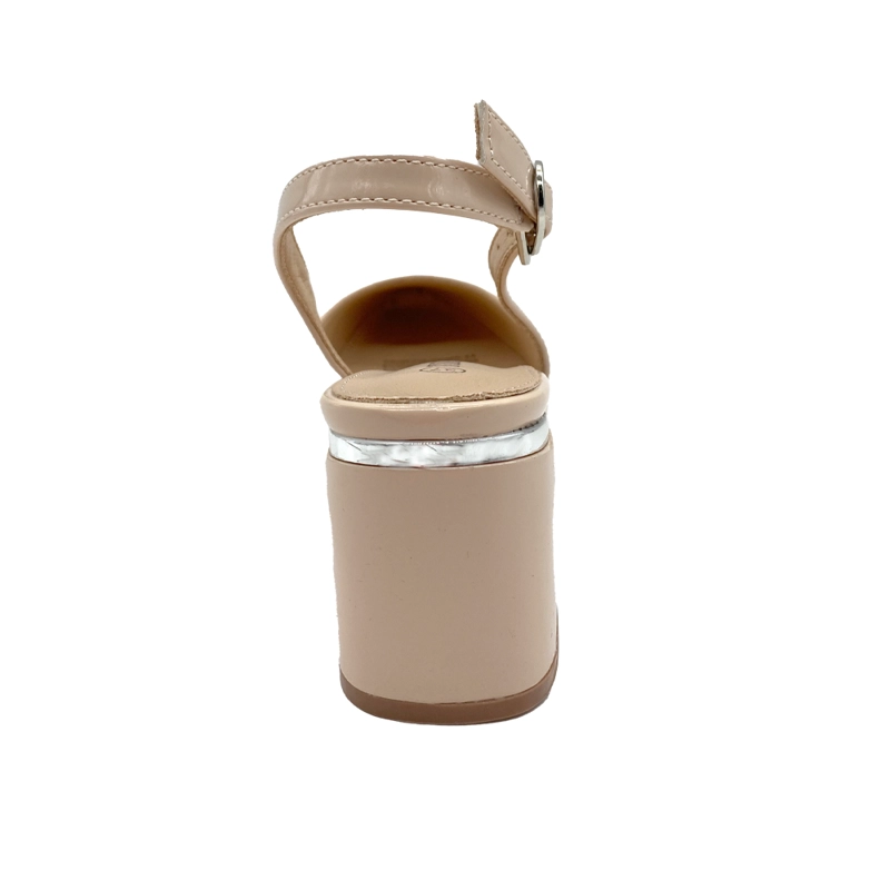 ZAPATO DE TACO BEIGE ZB071 - 5