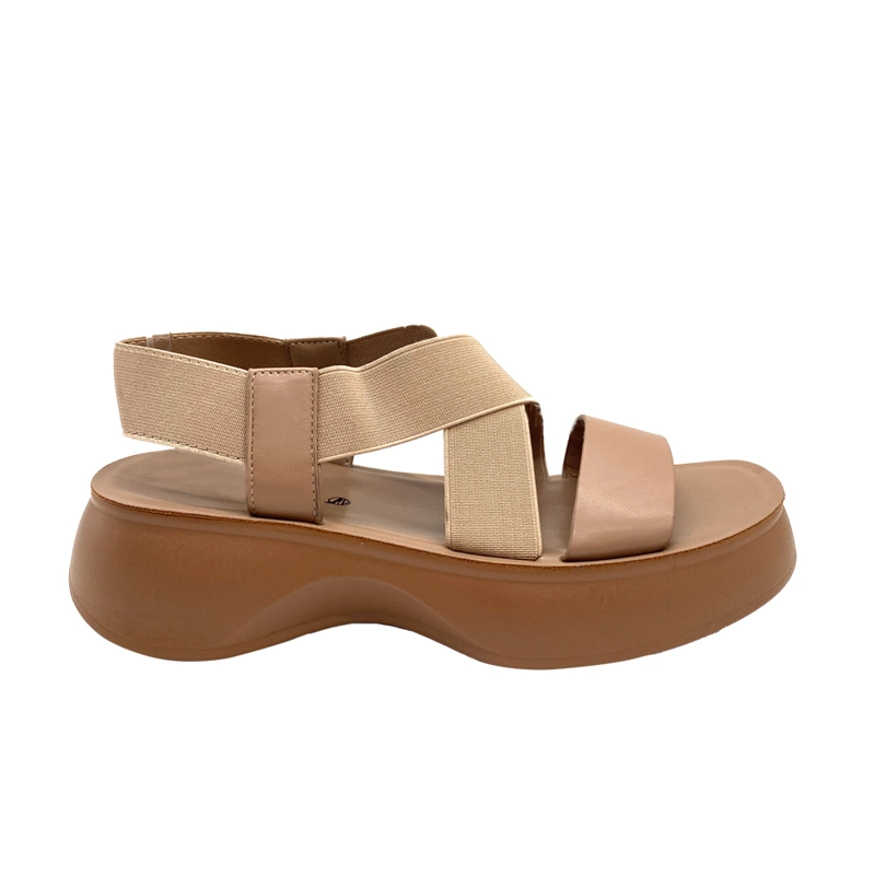 SANDALIA BEIGE ZB056 - 1