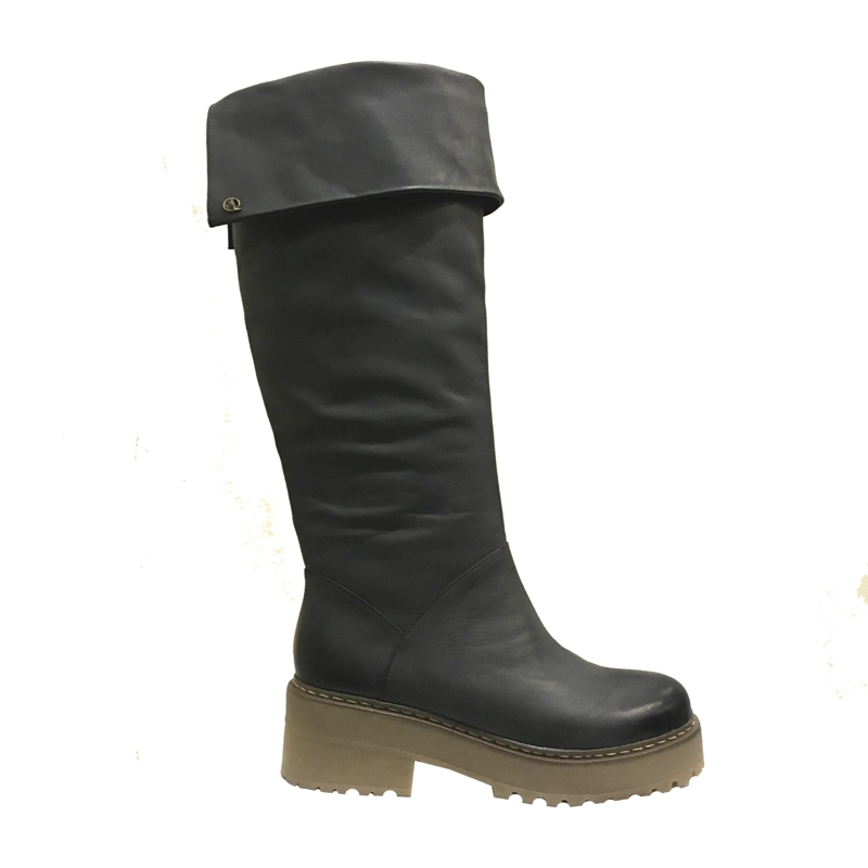 BOTA CUERO NEGRO ZAQ44 - 1