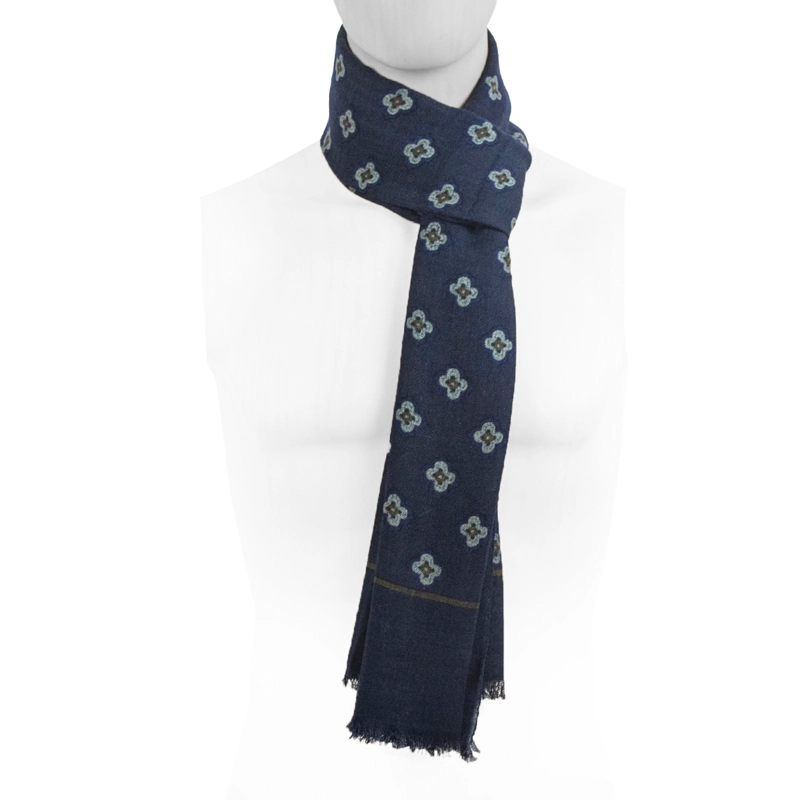BUFANDA GINO RODINIS AZUL 2070 - 1