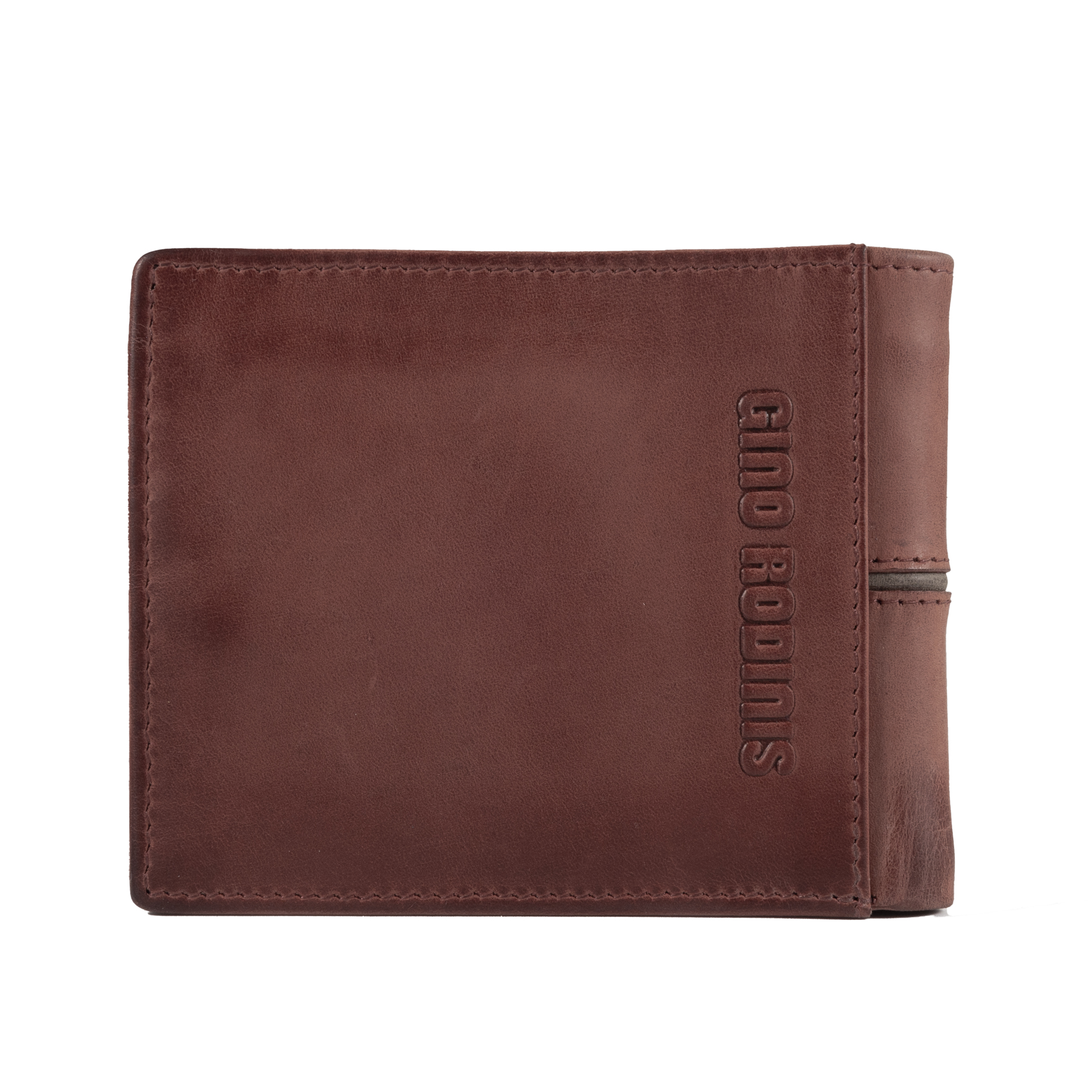 Billetera Texas 161 Rojo/Marrón Gino Rodinis - 4