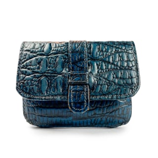 TARJETERO-MONEDERO CROCO 783 AZUL/NARANJA | Azul - 1