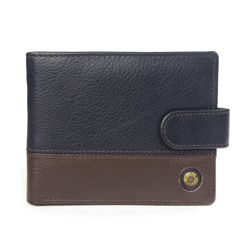 BILLETERA DE HOMBRE CAPRI 985 AZUL/MARRON  GINO RODINIS - 1