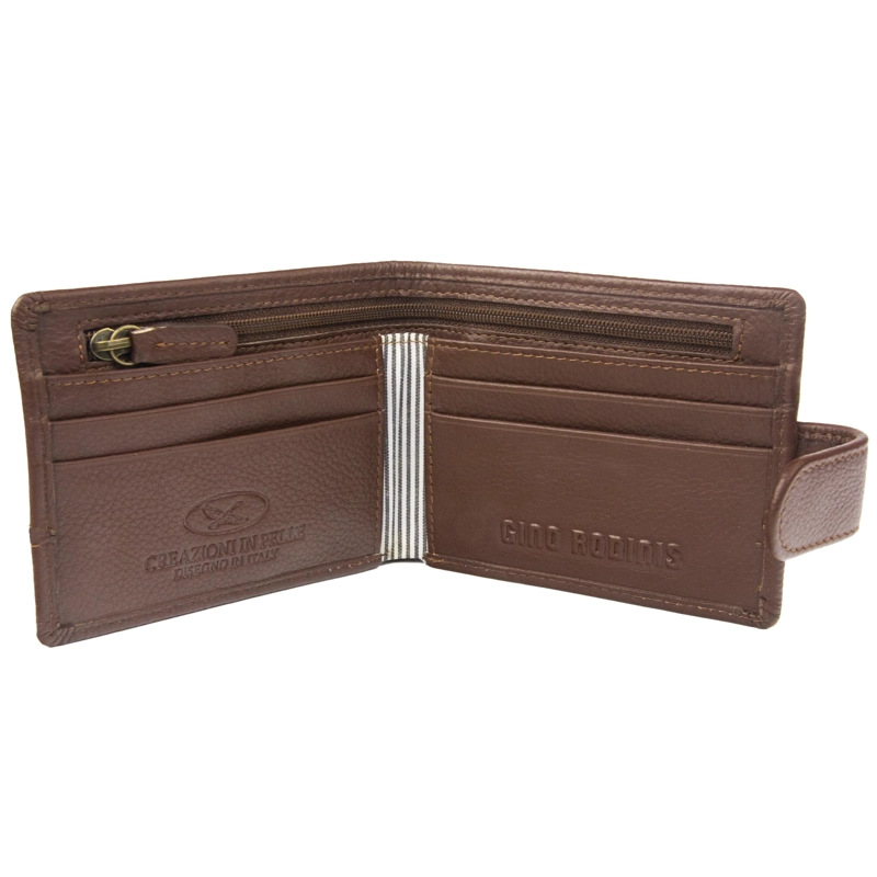 BILLETERA DE HOMBRE CAPRI 986 CAFE   GINO RODINIS - 2