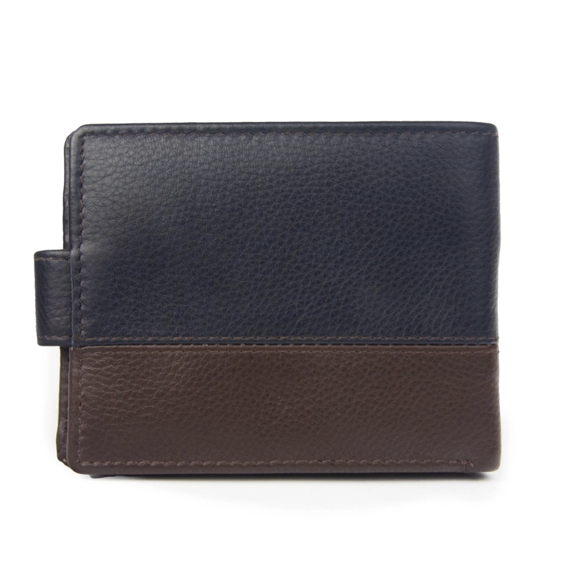 BILLETERA DE HOMBRE CAPRI 987 AZUL/MARRON  GINO RODINIS - 3