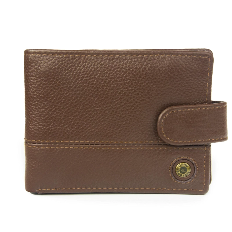 BILLETERA DE HOMBRE CAPRI 988 MARRON  GINO RODINIS - 1