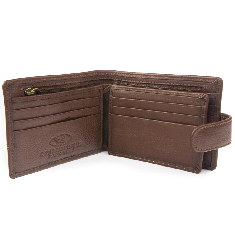 BILLETERA DE HOMBRE CAPRI 988 MARRON  GINO RODINIS - 2