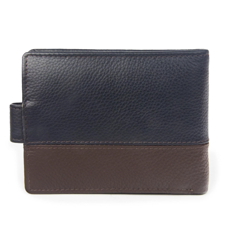 BILLETERA DE HOMBRE CAPRI 988 AZUL/MARRON  GINO RODINIS - 3