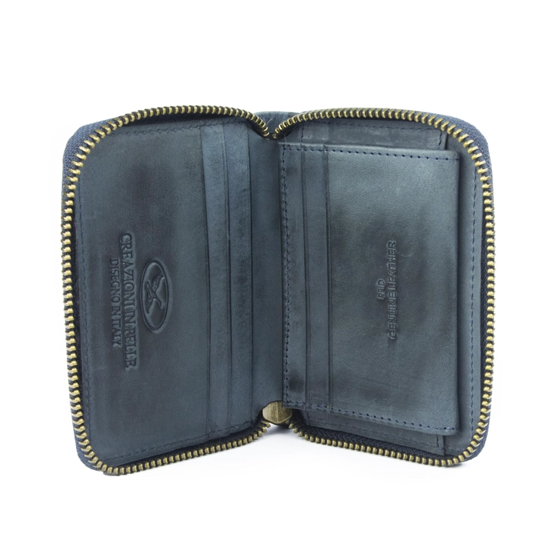 BILLETERA DE HOMBRE FARM 972 AZUL GINO RODINIS - 2