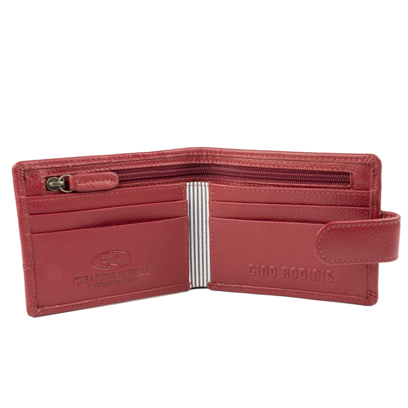 BILLETERA DE HOMBRE CAPRI 986 ROJA GINO RODINIS - 2