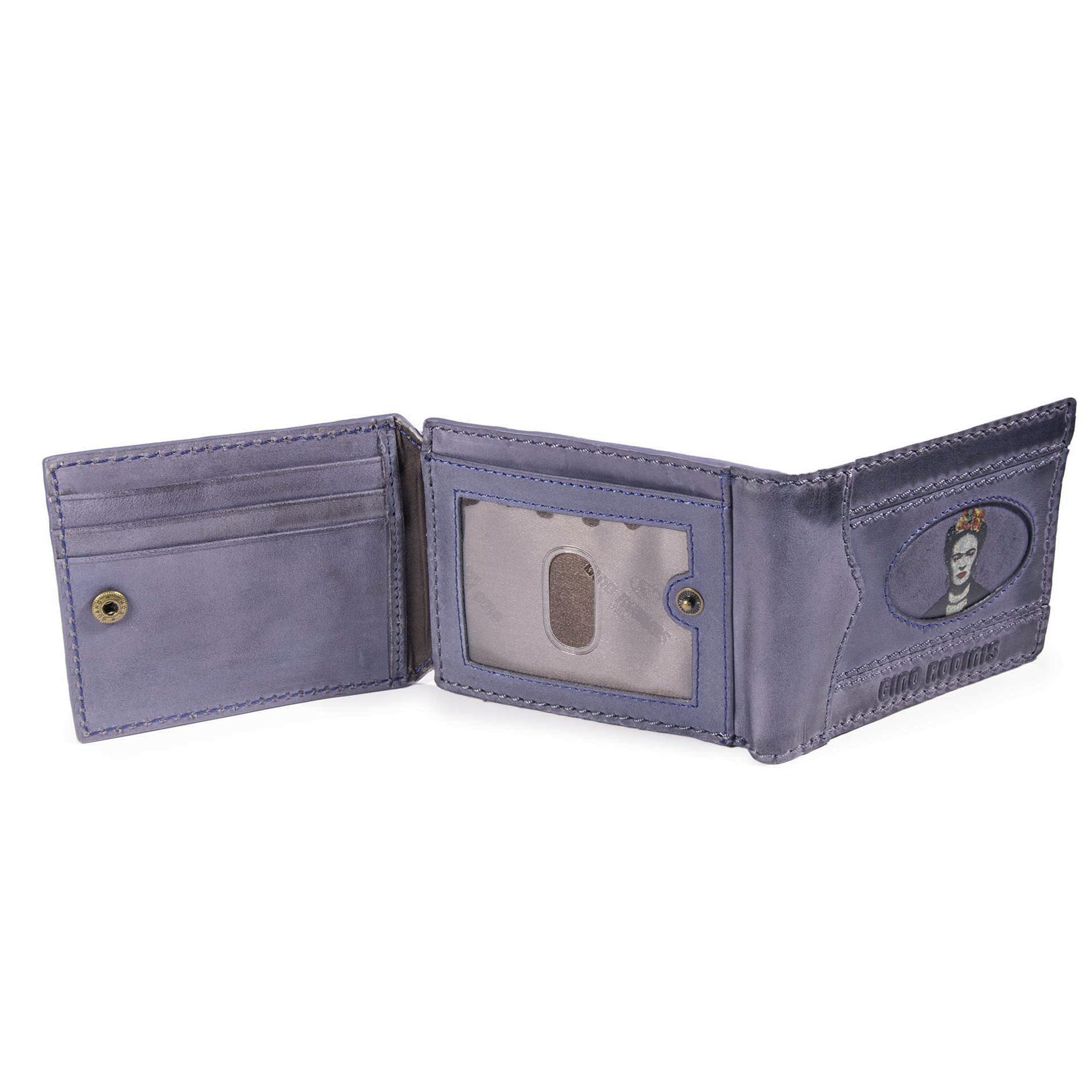 Billetera Coco 991-1 Frida Kahlo / Azul - 3