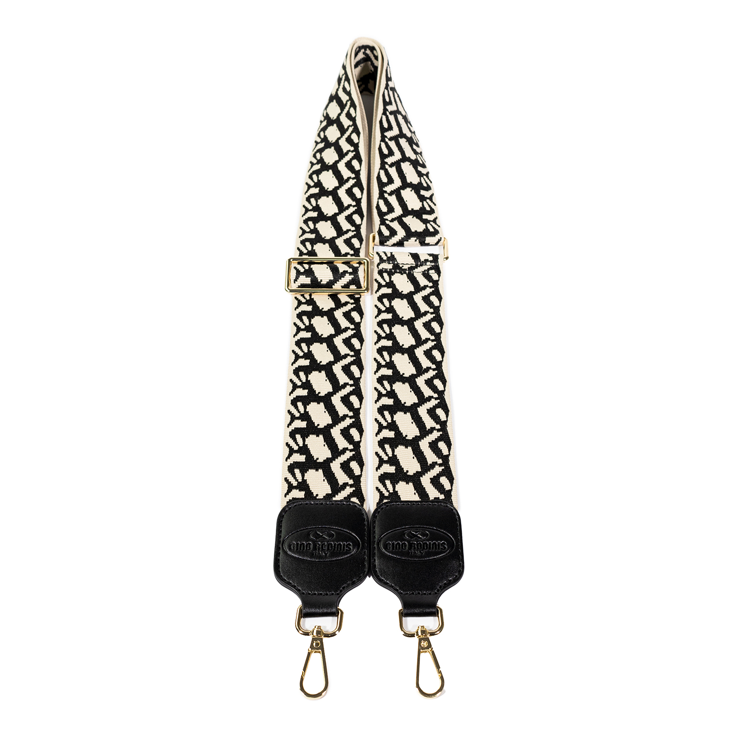 STRAP GINO RODINIS DISEÑO BLANCO NEGRO 2182 MICROFIBRA POLIÉSTER - 1